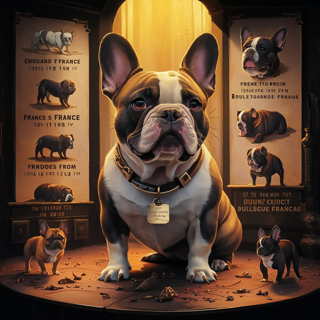 white color French bulldog history image